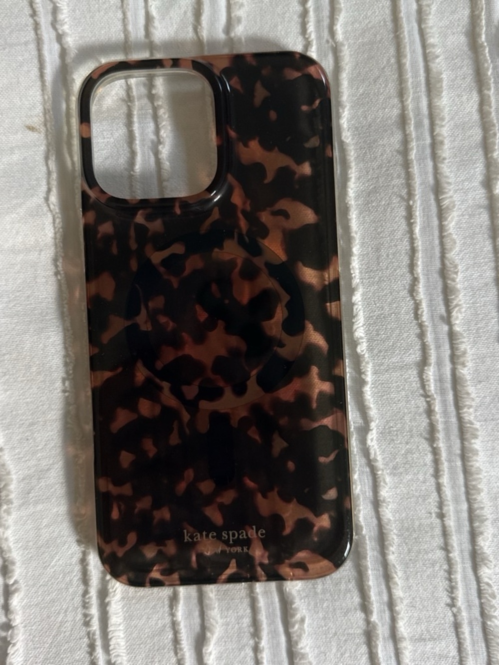 kate spade iPhone 16 pro max Brown and Black Tortoiseshell iPhone Case